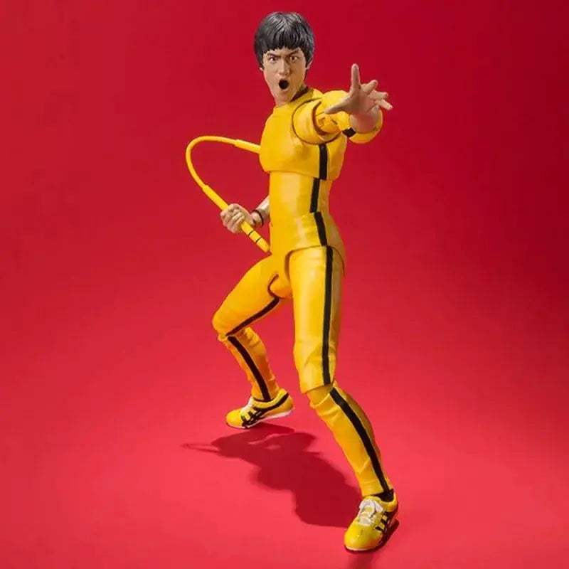 Bruce Lee Articulated Action Figure Yellow Jumpsuit - ToylandEU