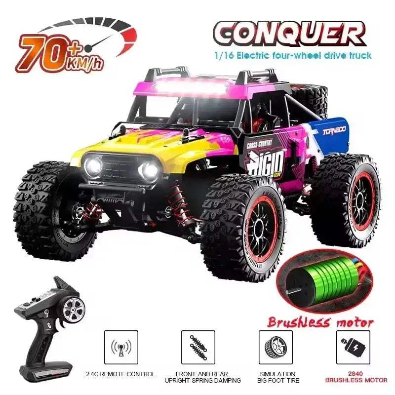 Brushless 1To16 RC Car High Speed 4WD Monster Truck - ToylandEU