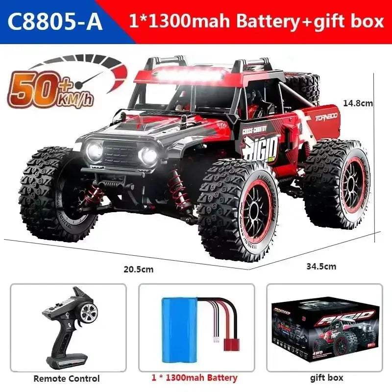 Brushless 1To16 RC Car High Speed 4WD Monster Truck - ToylandEU