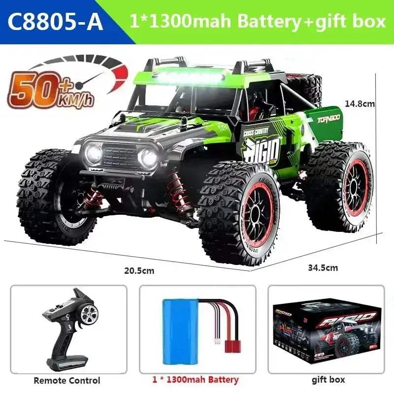 Brushless 1To16 RC Car High Speed 4WD Monster Truck - ToylandEU