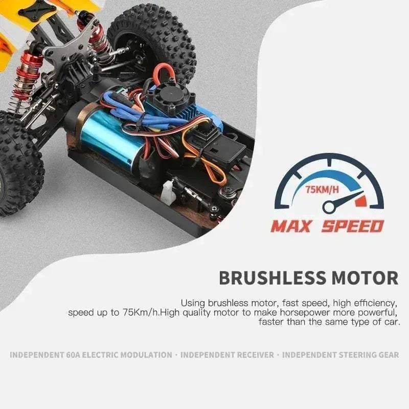 Brushless 4WD RC Car High Speed Off Road For Racing - ToylandEU