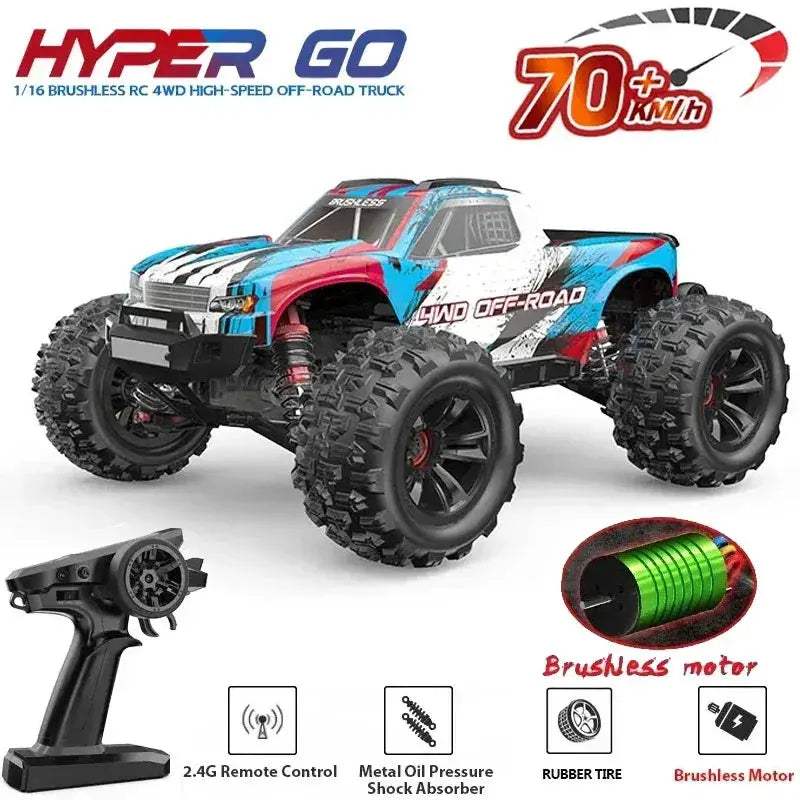 Brushless 4WD RC Car Off Road Performance 70KMH Top Speed - ToylandEU