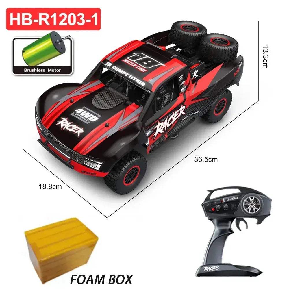 Brushless 4WD RC Car With High Speed Performance LED Lights - ToylandEU