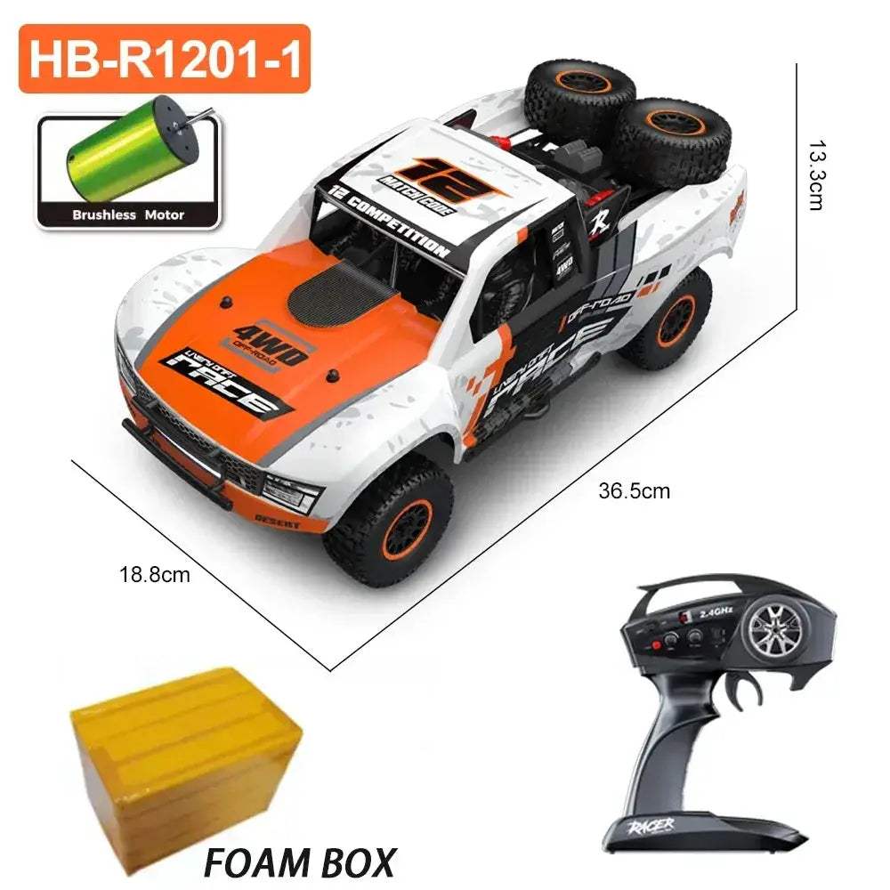 Brushless 4WD RC Car With High Speed Performance LED Lights - ToylandEU