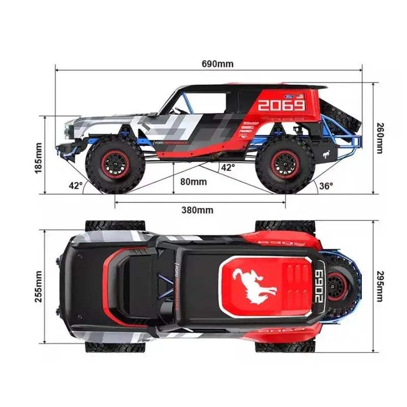 Brushless Eighth Scale 4WD RC Car Offroad Adventure Toy - ToylandEU