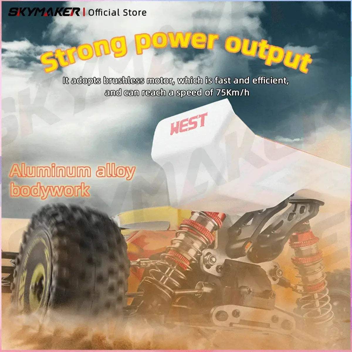 Brushless Off-Road RC Car 1 to 14 Scale High Speed - ToylandEU
