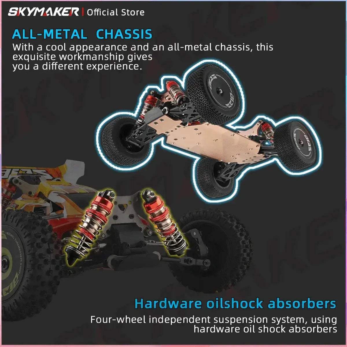 Brushless Off-Road RC Car 1 to 14 Scale High Speed - ToylandEU