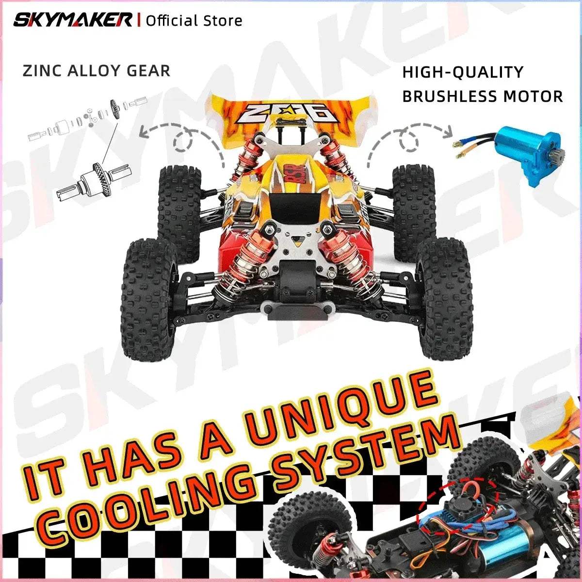 Brushless Off-Road RC Car 1 to 14 Scale High Speed - ToylandEU