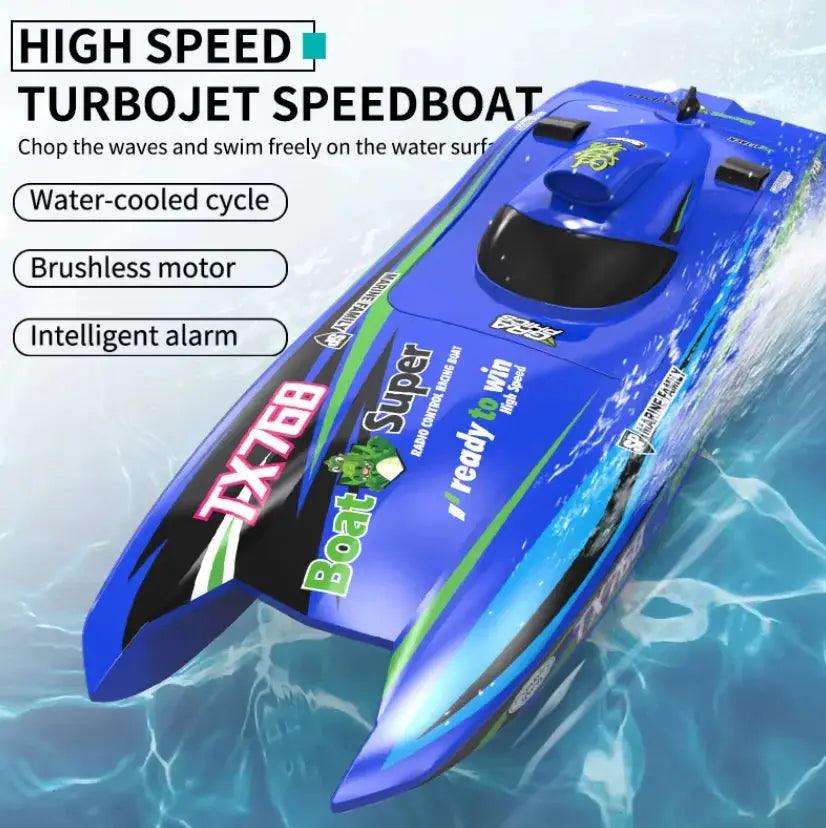  Brushless RC Boat High Speed Remote Control Speedboat Toy -  ToylandEU™
