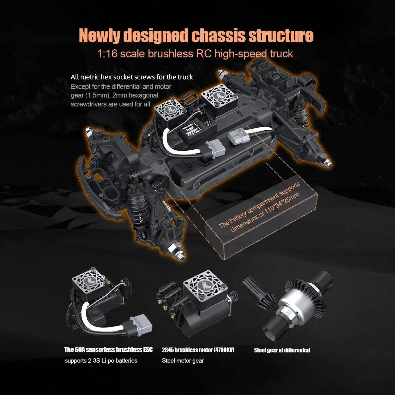 Brushless RC Car 1By16 Off Road Crawler For Adults - ToylandEU