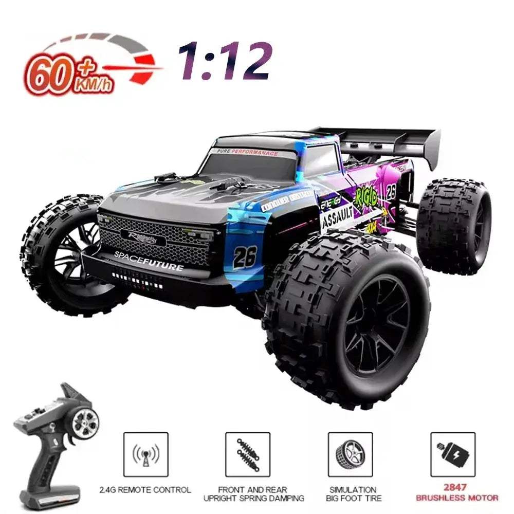 Brushless RC Car 4WD Off Road Crawler For Kids Speed - ToylandEU