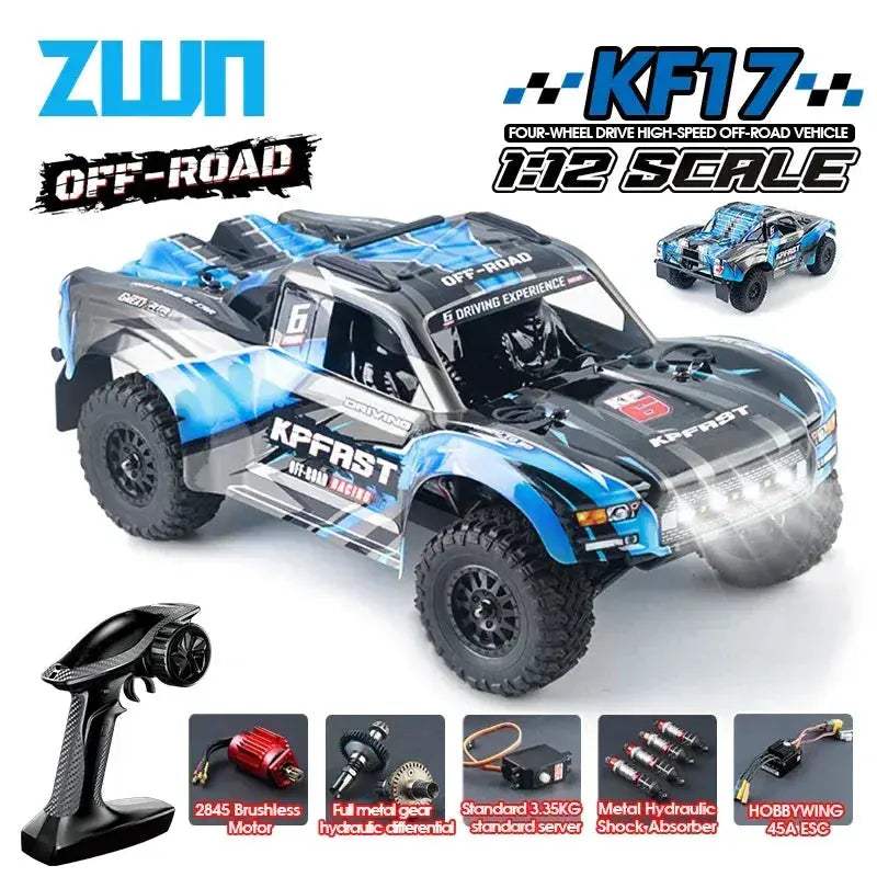 Brushless RC Car 4WD Off Road Monster Truck Performance 60kmh - ToylandEU