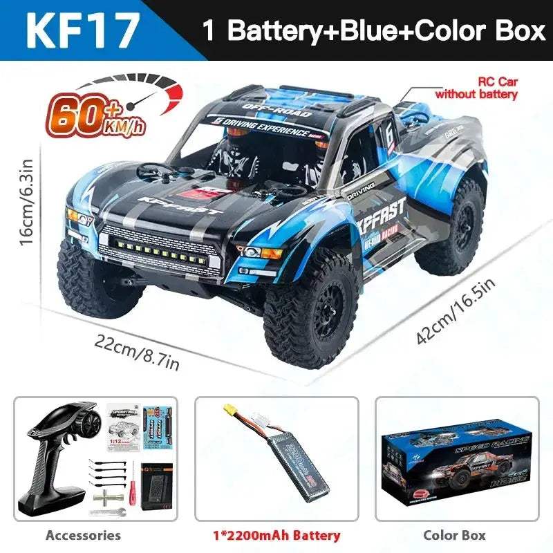 Brushless RC Car 4WD Off Road Monster Truck Performance 60kmh - ToylandEU