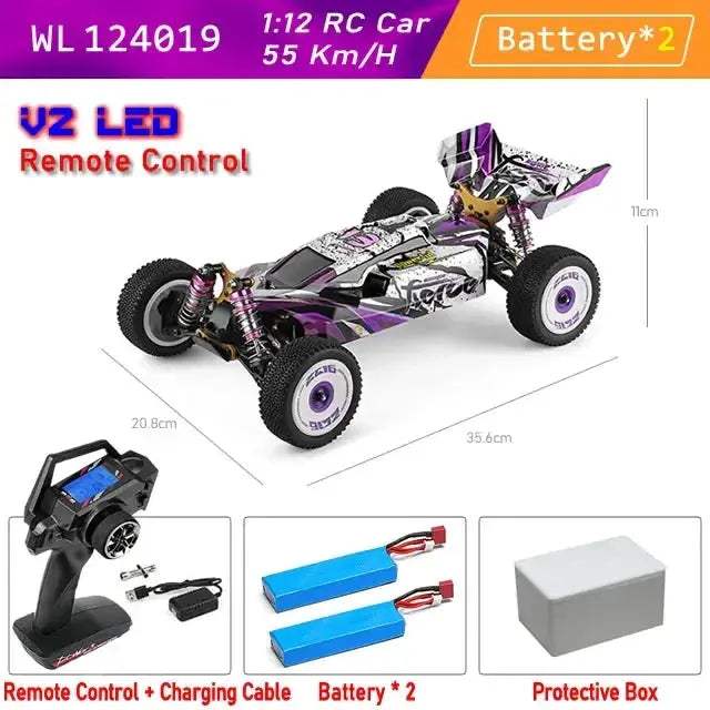 Brushless RC Car 4WD Pro 75KmH One Hand Remote Control - ToylandEU