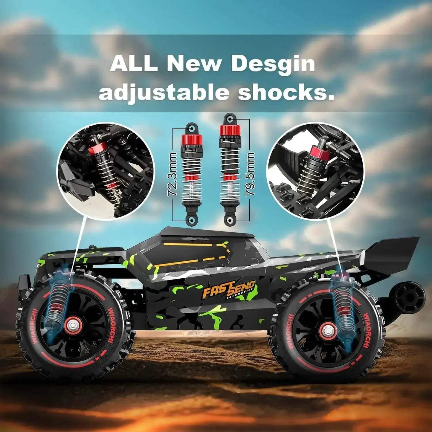 Brushless RC Cars 50 MPH Offroad Electric Remote Control - ToylandEU