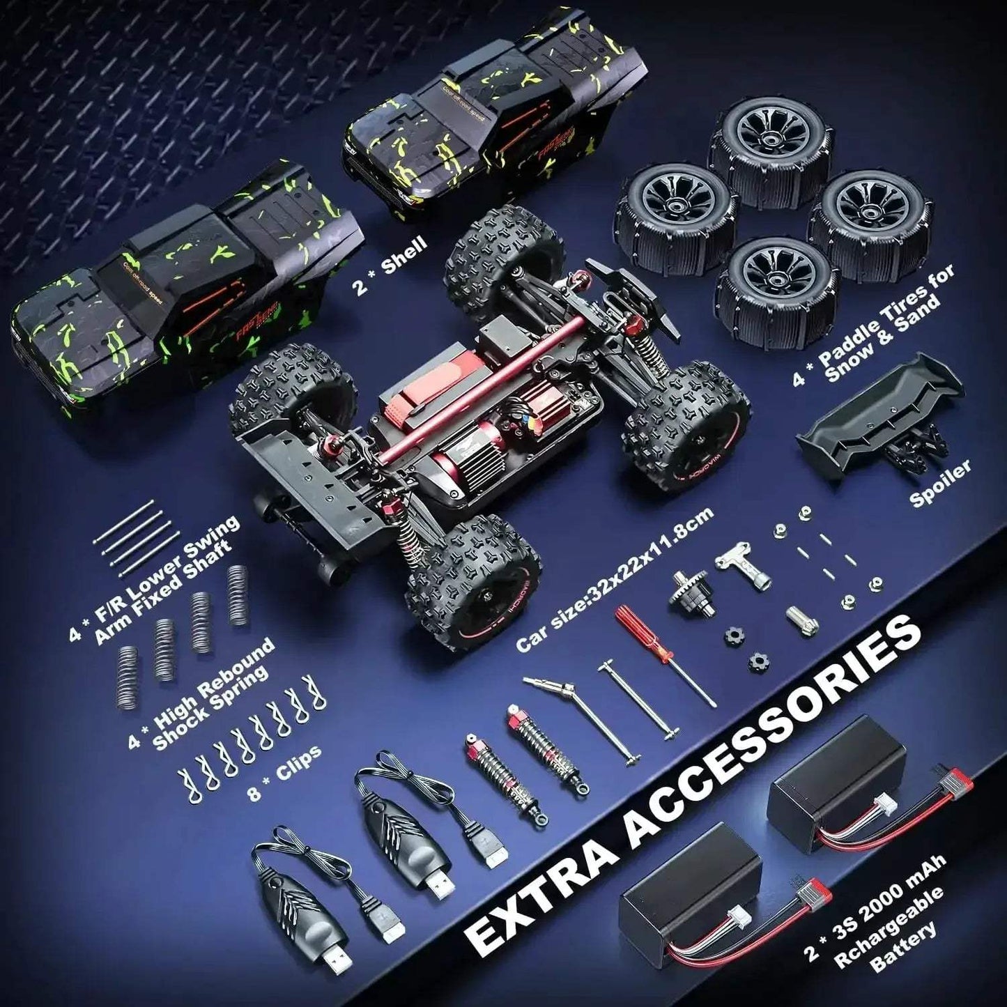 Brushless RC Cars 50 MPH Offroad Electric Remote Control - ToylandEU