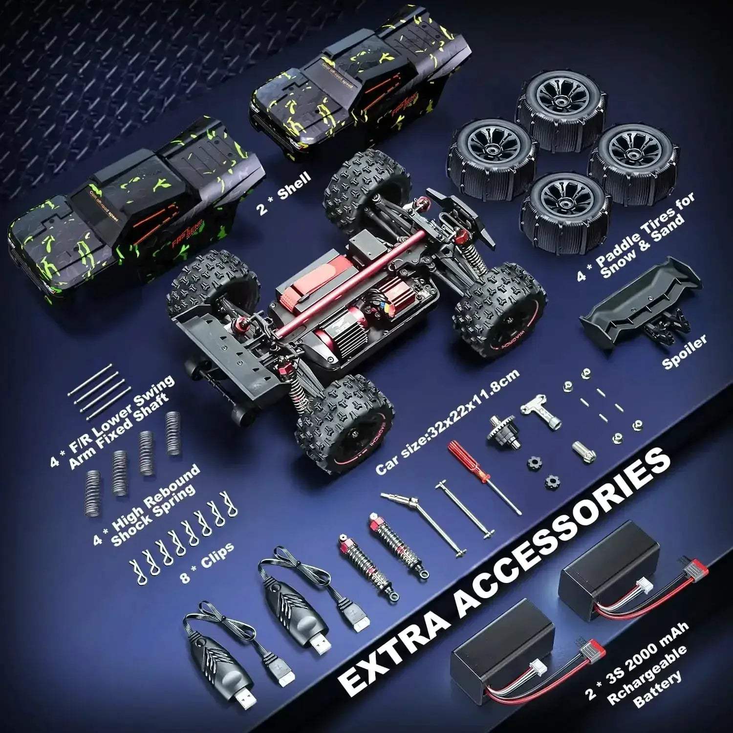 Brushless RC Cars 50 MPH Offroad Electric Remote Control - ToylandEU