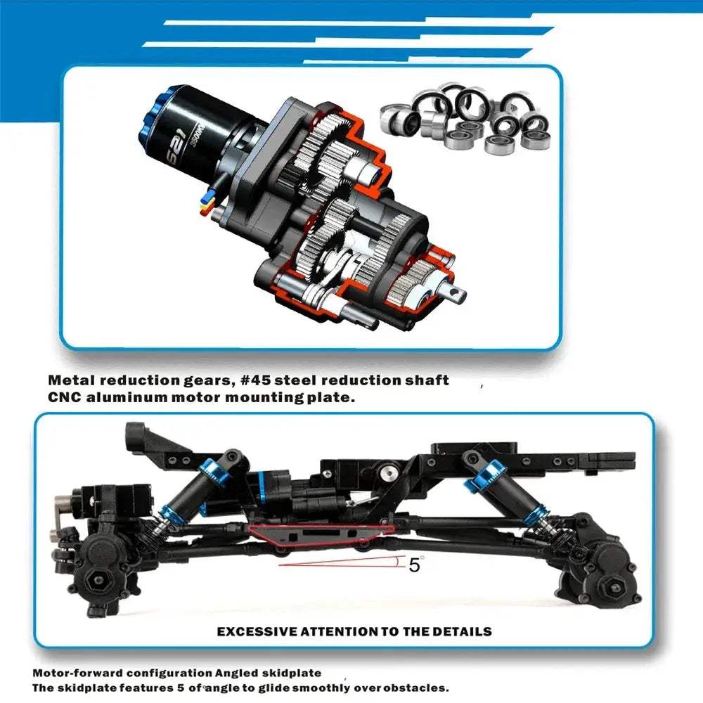 Brushless RC Crawler 4WD For Enthusiastic Hobbyists - ToylandEU
