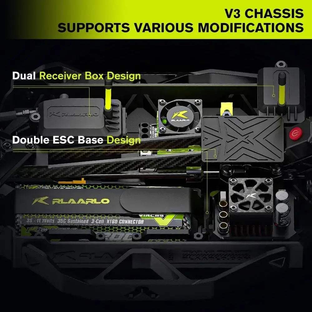 Brushless RC Drift Car 4x4 Gyro Stabilized 50mph RTR - ToylandEU