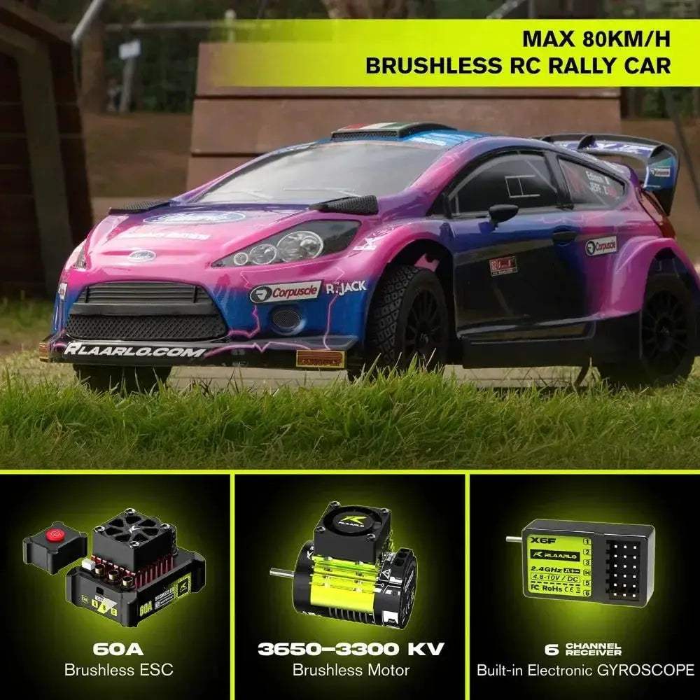 Brushless RC Drift Car 4x4 Gyro Stabilized 50mph RTR - ToylandEU