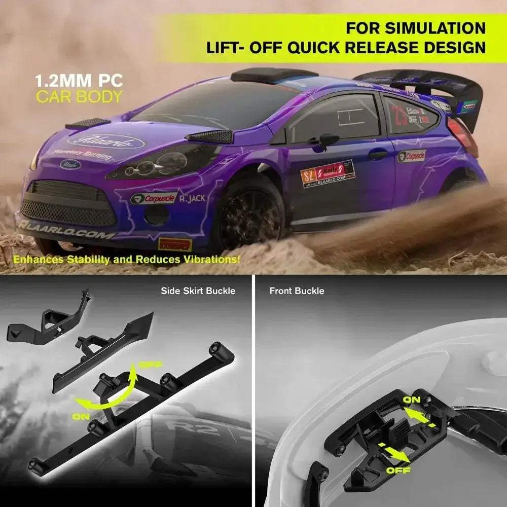 Brushless RC Drift Car 4x4 Gyro Stabilized 50mph RTR - ToylandEU