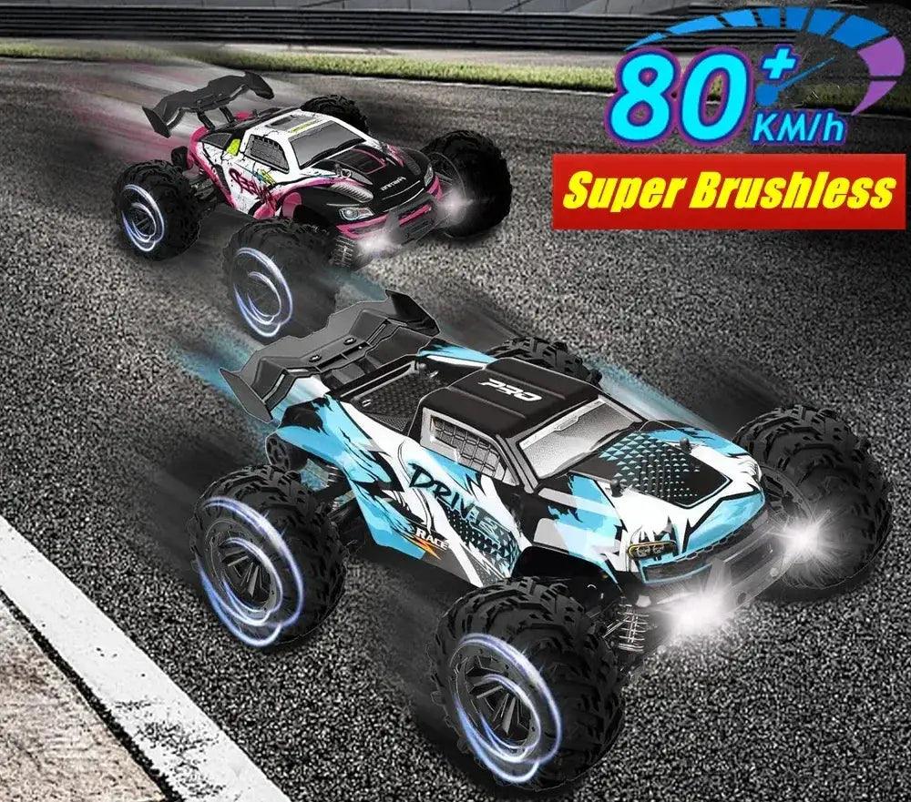 Brushless RC Drift Car 80kmh 4WD LED Lights -  ToylandEU™