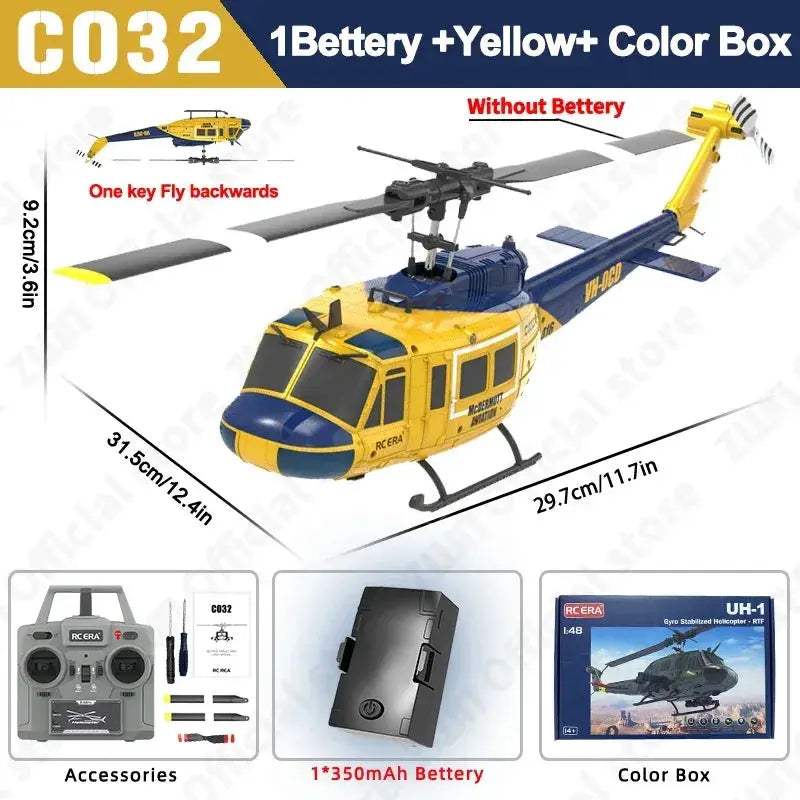 Brushless RC Helicopter Altitude Hold Gyro Stabilization - ToylandEU