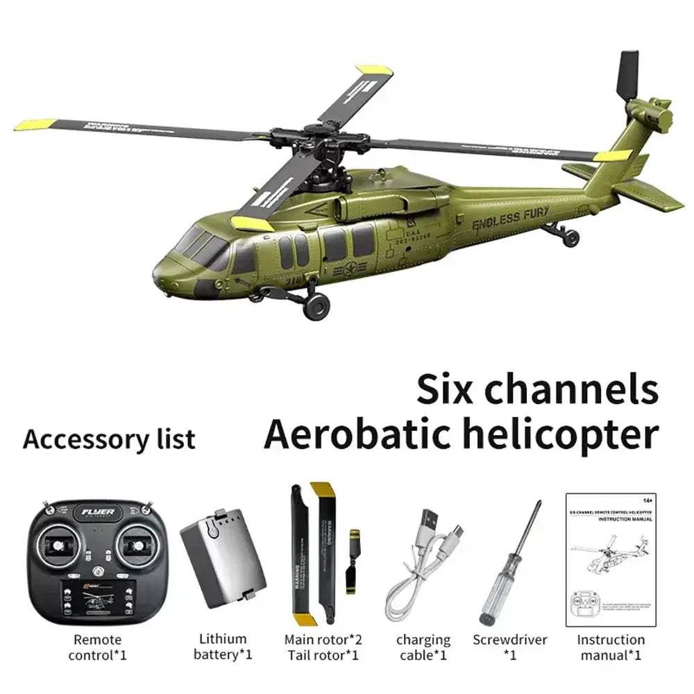Brushless RC Helicopter With 6 Axis Gyro For Inverted Stunts - ToylandEU