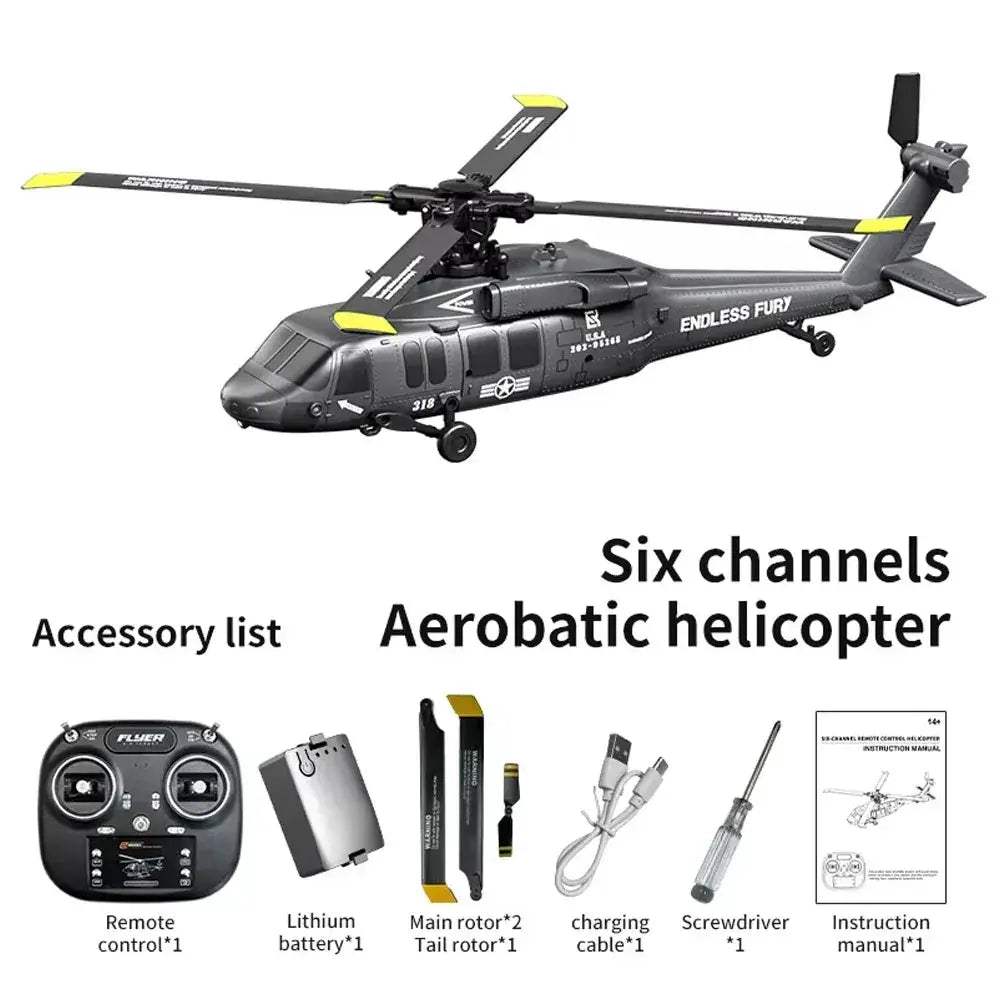 Brushless RC Helicopter With 6 Axis Gyro For Inverted Stunts - ToylandEU