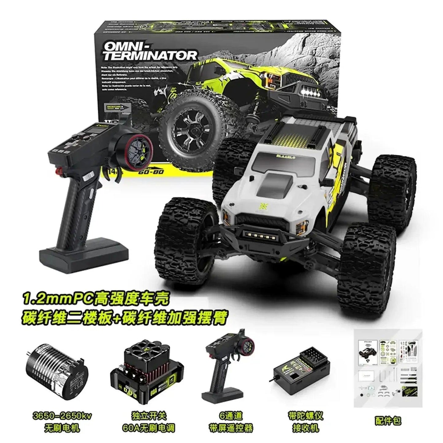  Brushless RC Monster Truck 4WD Off Road Pro -  ToylandEU™