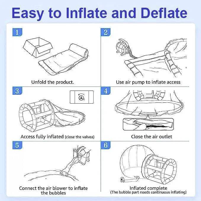  Inflatable Balloon Bubble House Tent 10ft with Blower & Pump -  ToylandEU™