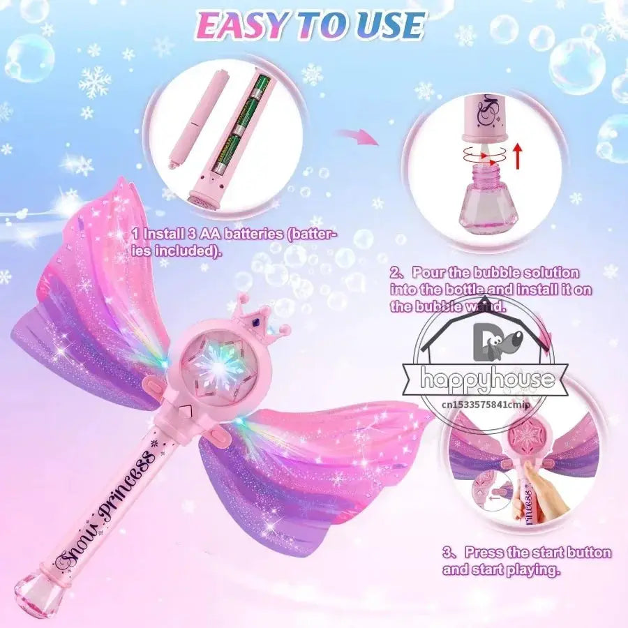 Bubble Machine For Kids With LED Lights And Leakproof - ToylandEU