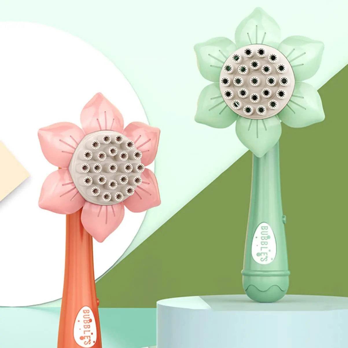 Bubble Machine Sunflower 23 Hole Electric Automatic Bubbles Gun - ToylandEU