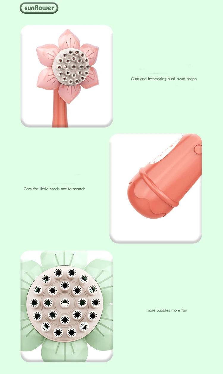 Bubble Machine Sunflower 23 Hole Electric Automatic Bubbles Gun - ToylandEU