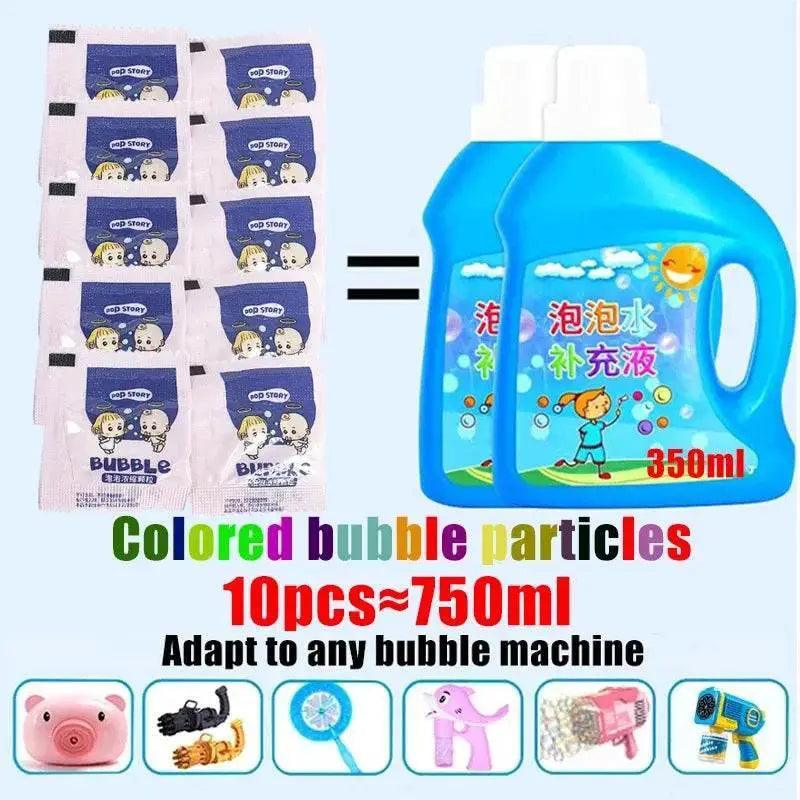  10-40pcs Bubble Machine Supplement Liquid Colorful Bubble Concentrated Granules 10pcs 750ml Bubble Gun Supplement Granules -  ToylandEU™