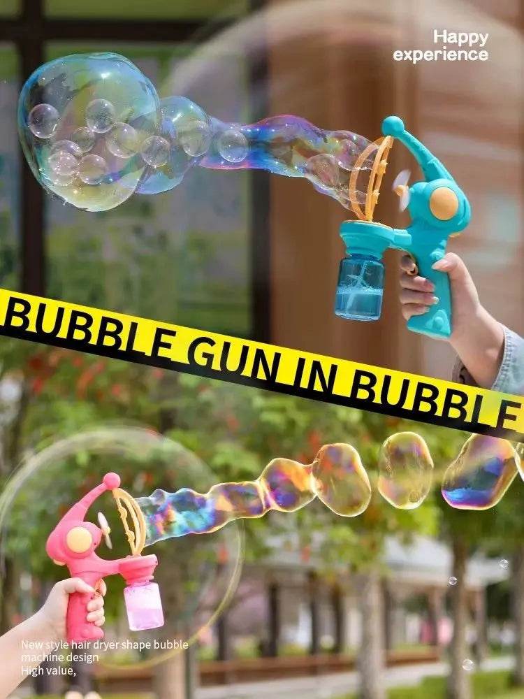 Bubbles Machine Electric Bubble Gun Large Small Bubbles Kids Toy - ToylandEU