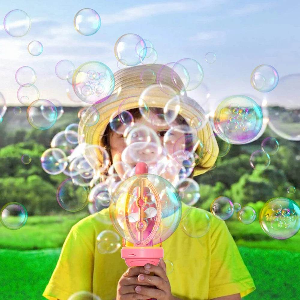 Bubbles Machine Electric Bubble Gun Large Small Bubbles Kids Toy - ToylandEU