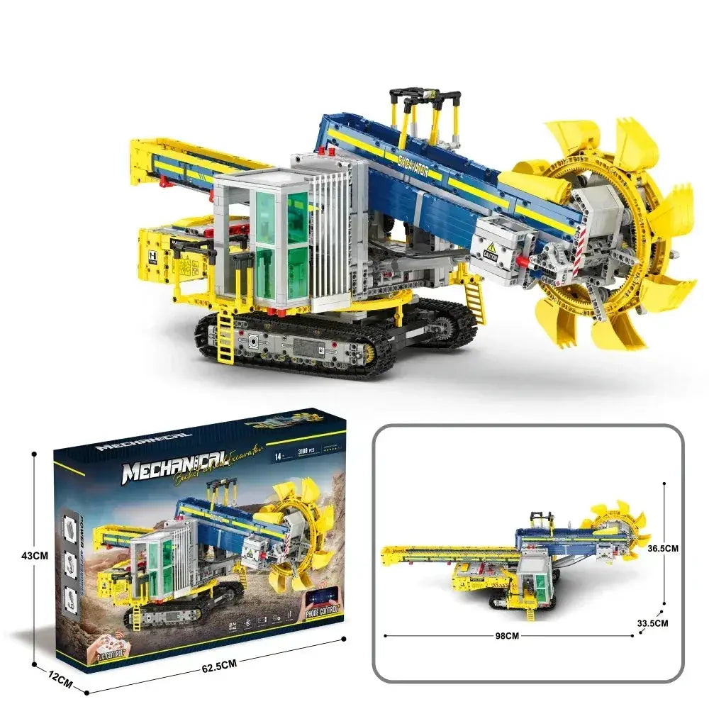 Bucket Wheel Excavator Building Kit Remote Control - ToylandEU