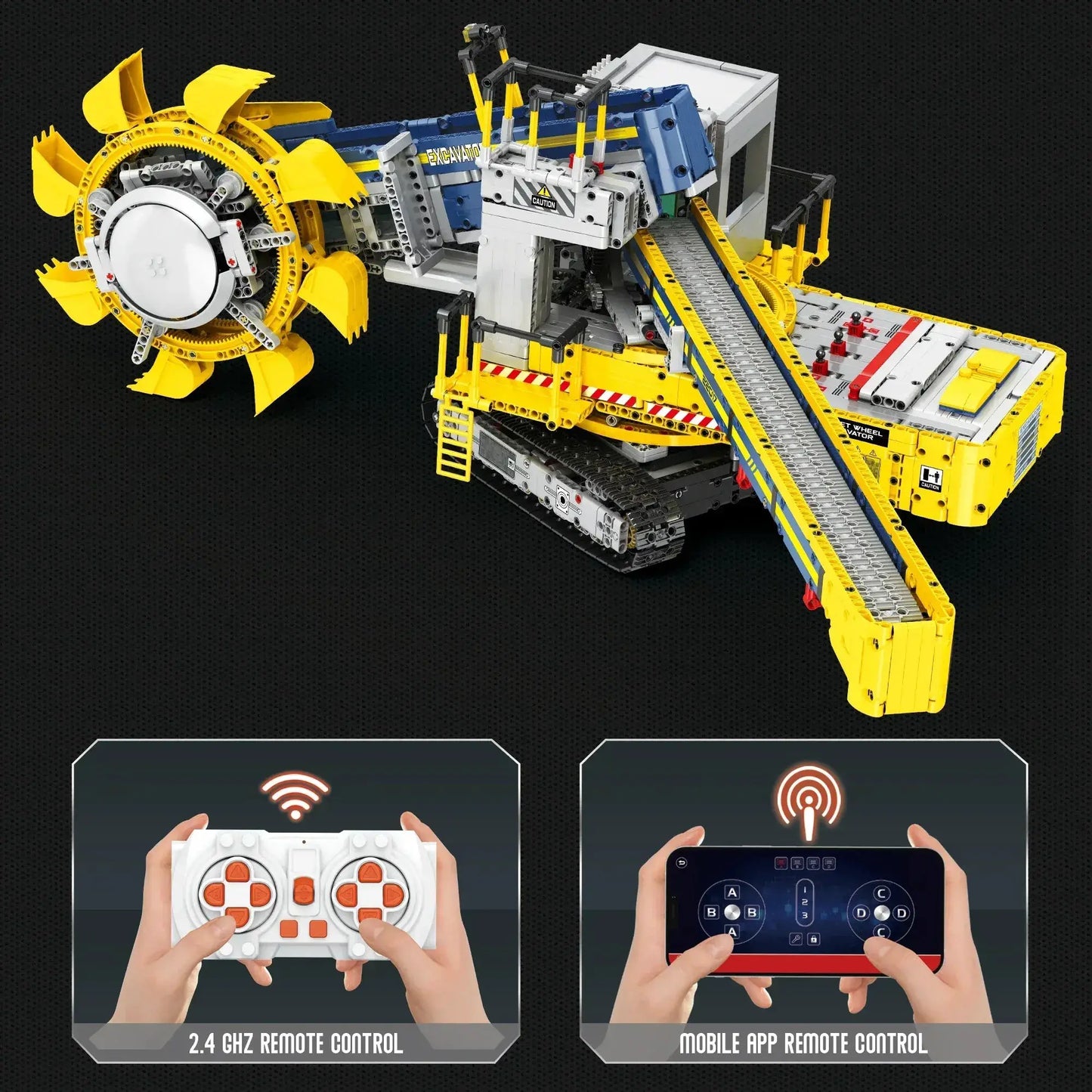 Bucket Wheel Excavator Building Kit Remote Control - ToylandEU