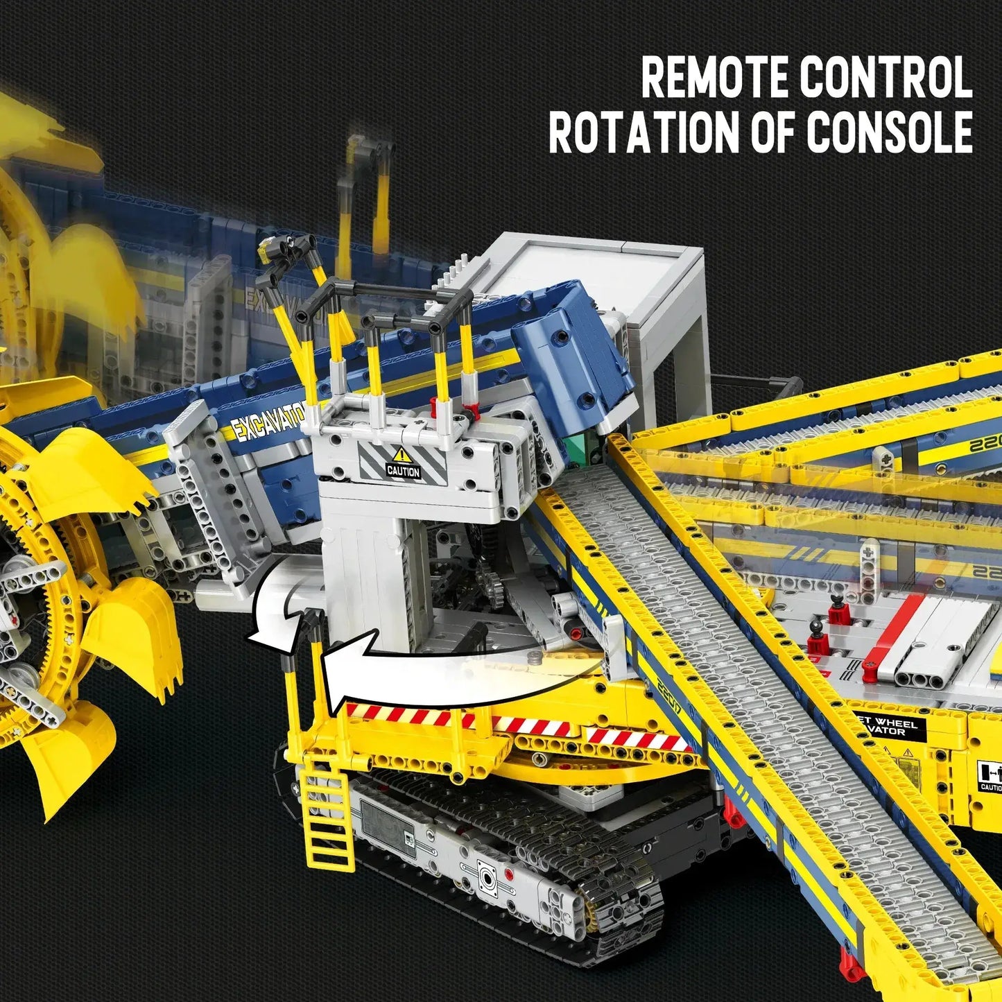 Bucket Wheel Excavator Building Kit Remote Control - ToylandEU