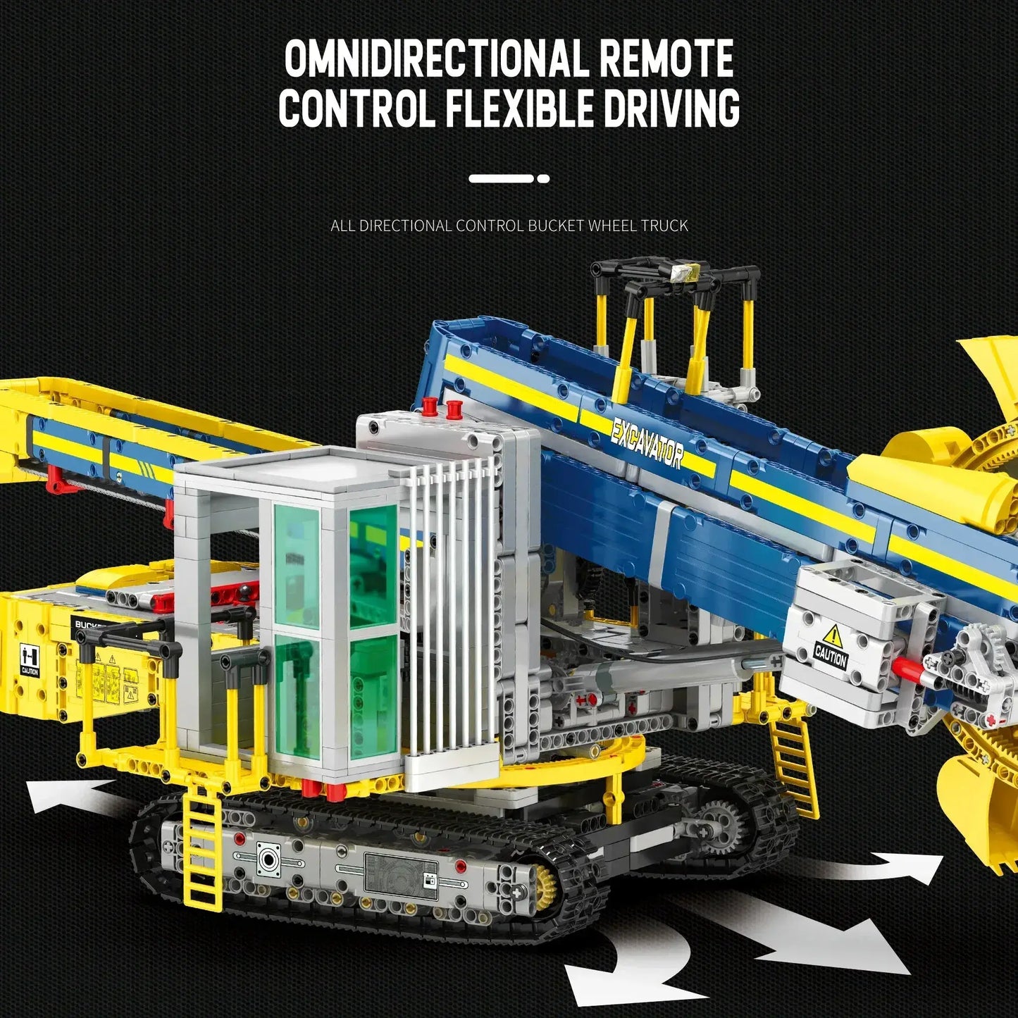 Bucket Wheel Excavator Building Kit Remote Control - ToylandEU