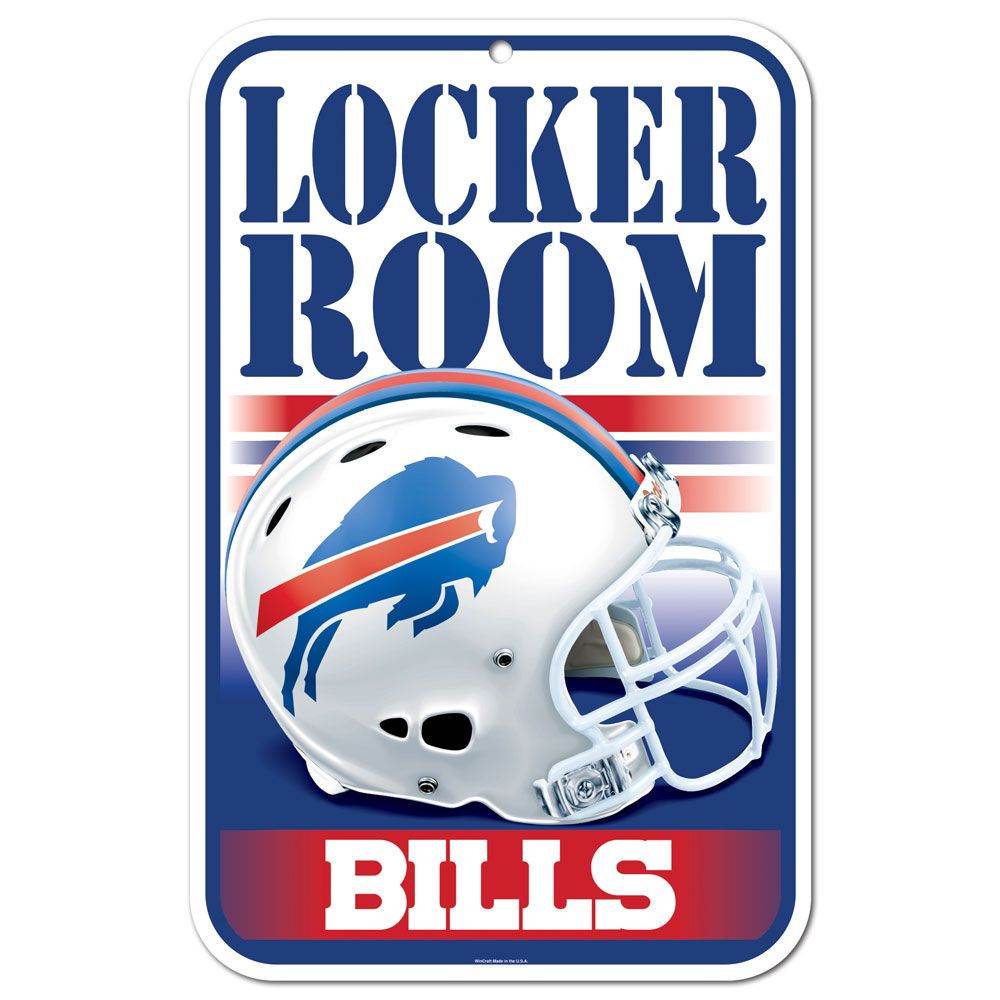Buffalo Bills 11x17 Plastic Locker Room Sign For Fans - ToylandEU