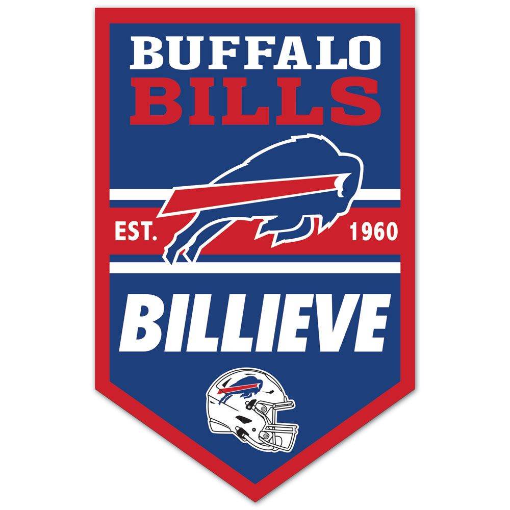 Buffalo Bills 11x17 Wooden Chevron Sign Wall Decor - ToylandEU