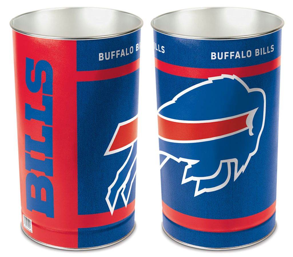 Buffalo Bills 15 Inch Metal Wastebasket Official Team Gear - ToylandEU