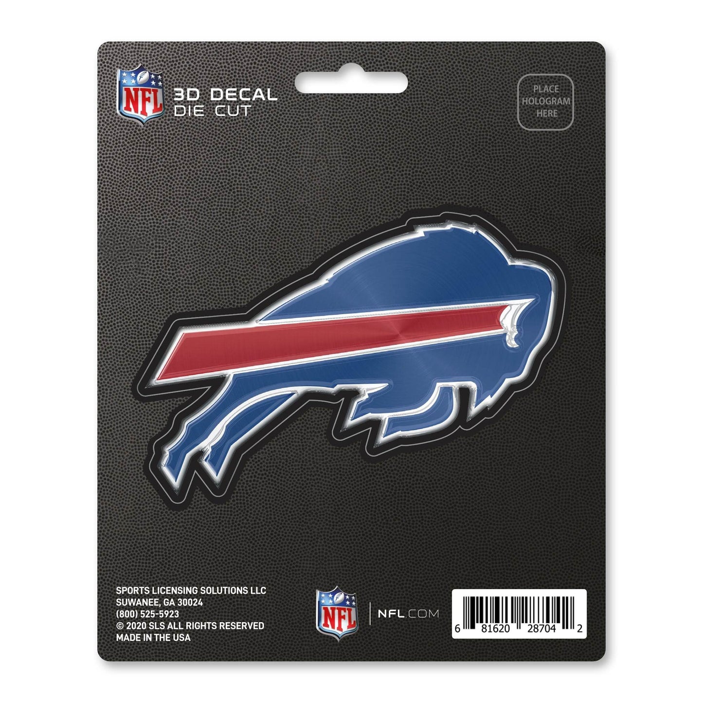 Buffalo Bills 3D Logo Die Cut Premium Vinyl Decal 5x8 Inch - ToylandEU