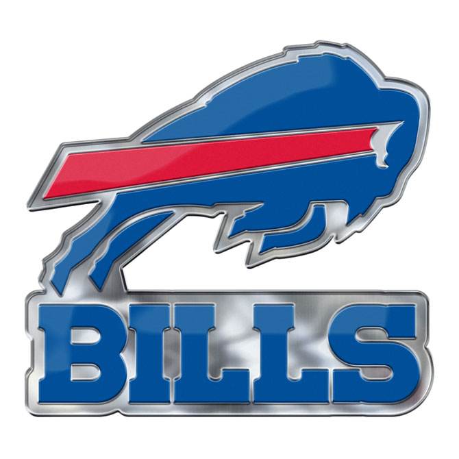 Buffalo Bills Auto Emblem Color Alternate Logo 3D Emboss - ToylandEU