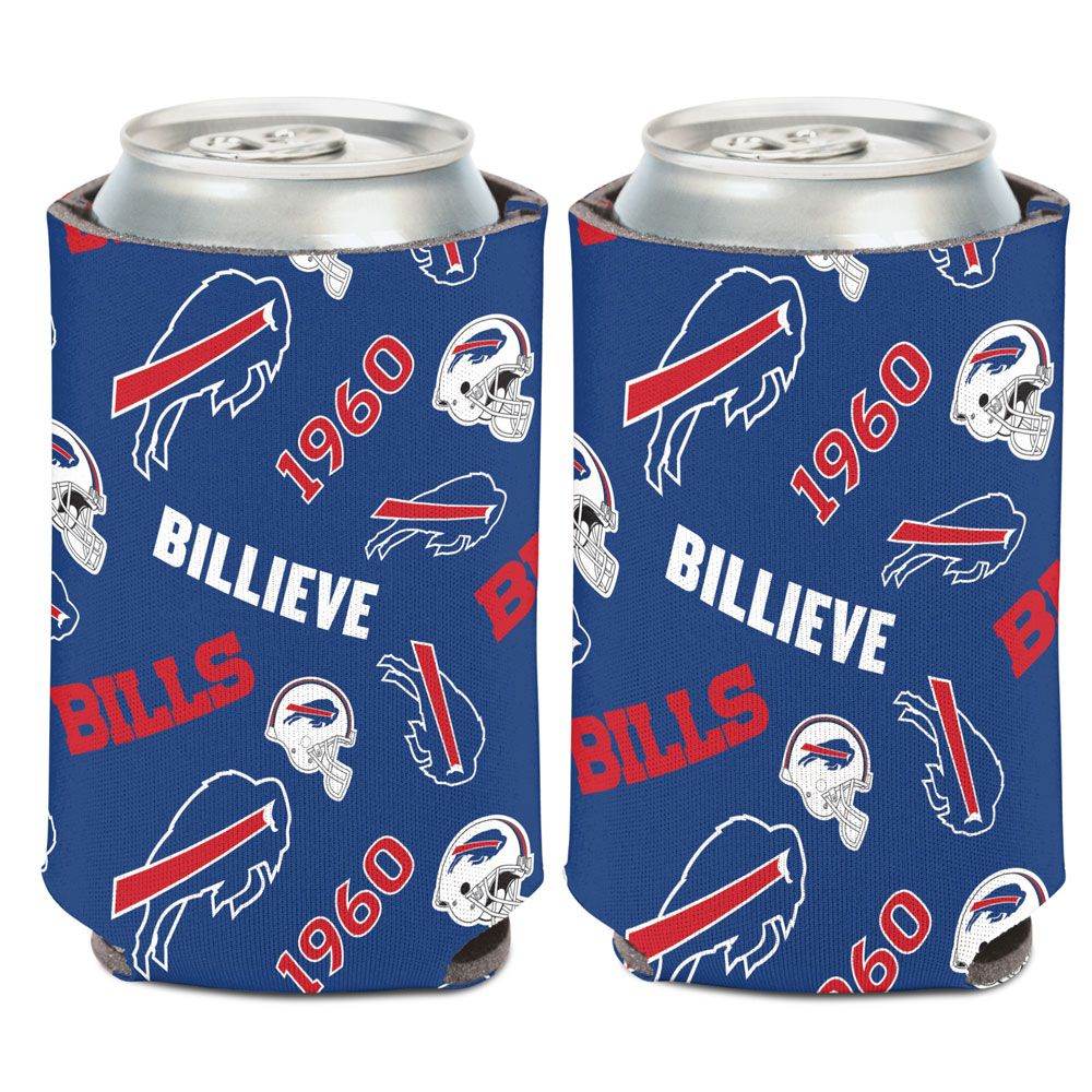 Buffalo Bills Can Cooler Scatterprint Wraparound Design - ToylandEU