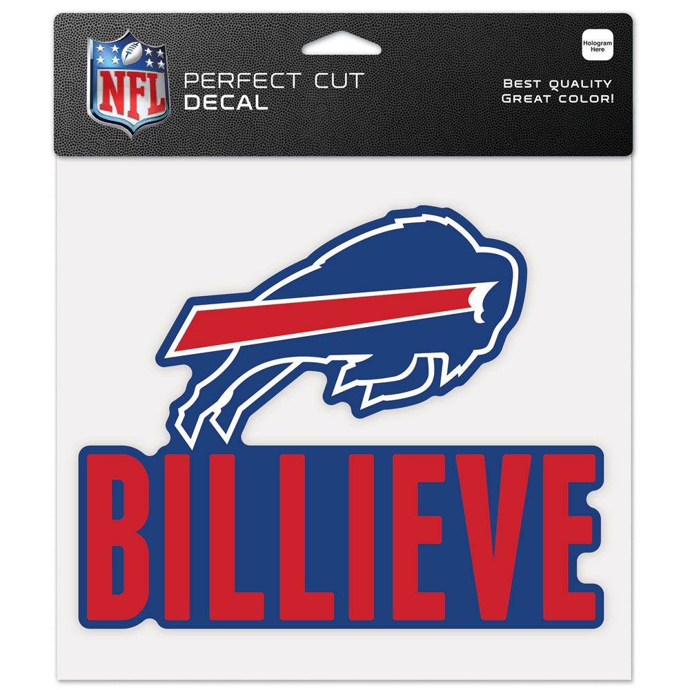Buffalo Bills Decal 8x8 Perfect Cut Color Slogan Sticker - ToylandEU
