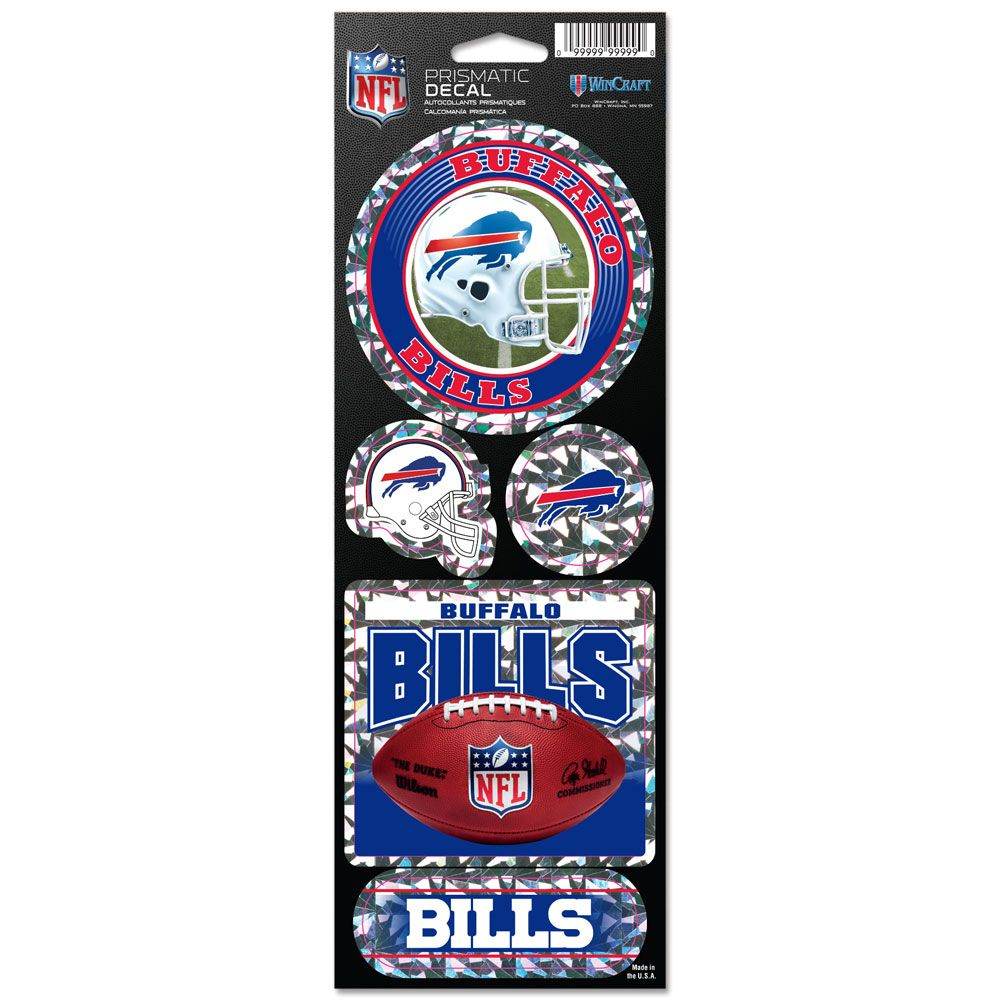 Buffalo Bills Die Cut Prismatic Holographic Sticker Sheet - ToylandEU