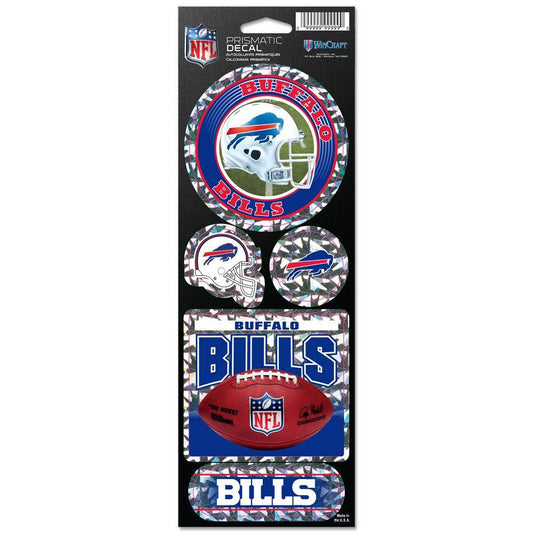 Buffalo Bills Die Cut Prismatic Holographic Sticker Sheet - ToylandEU
